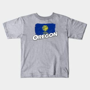 Oregon flag Kids T-Shirt